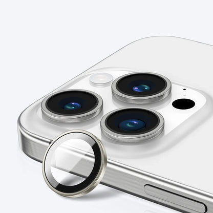 Film de protection pour caméra arrière Anank AR pour Apple iPhone 16 Pro Max / 16 Pro, Verre trempé, Gris métallique