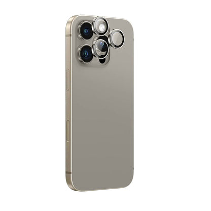 Film de protection pour caméra arrière Anank AR pour Apple iPhone 16 Pro Max / 16 Pro, Verre trempé, Gris métallique