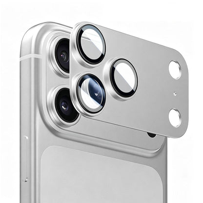 Protection pour caméra arrière Blueo Integrated Metal pour Apple iPhone 18 Pro Max, verre trempé, argentée