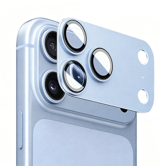 Protection pour caméra arrière Blueo Integrated Metal pour Apple iPhone 18 Pro, verre trempé, bleu pâle