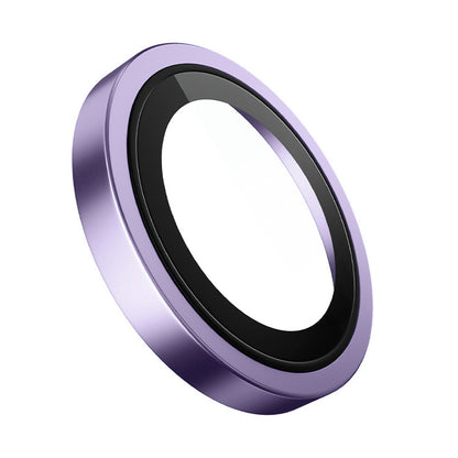 Film de protection pour caméra arrière Blueo Metal Frame pour Apple iPhone 14 Pro Max / 14 Pro, Verre trempé, Violet