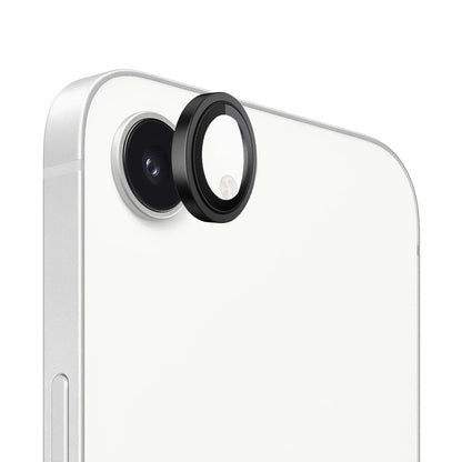 Film de protection pour caméra arrière Blueo Metal Frame pour Apple iPhone 17e / 16e, Verre trempé, Noir