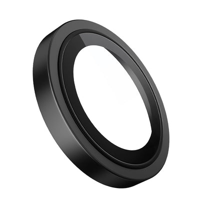 Film de protection pour caméra arrière Blueo Metal Frame pour Apple iPhone 17e / 16e, Verre trempé, Noir