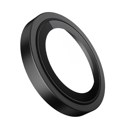 Film de protection pour caméra arrière Blueo Metal Frame pour Apple iPhone 17e / 16e, Verre trempé, Noir