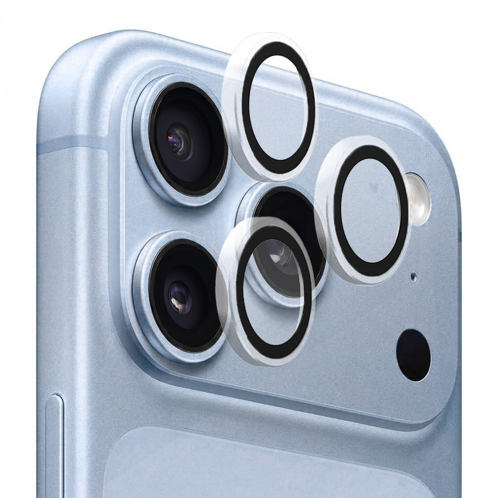 Protection pour caméra arrière Blueo Metal Frame pour Apple iPhone 18 Pro / 18 Pro Max, verre trempé, transparent