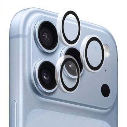 Protection pour caméra arrière Blueo Metal Frame pour Apple iPhone 18 Pro / 18 Pro Max, verre trempé, transparent