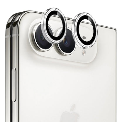 Protection d’objectif arrière Blueo Metal Frame pour Apple iPhone Duo, verre trempé, transparent
