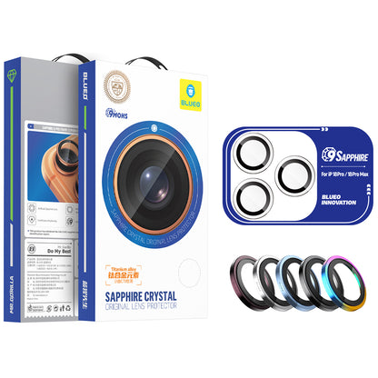 Protection pour caméra arrière Blueo Sapphire Crystal pour Apple iPhone 18 Pro / 18 Pro Max, verre trempé, multicolore