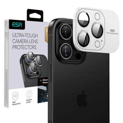 Film de protection pour caméra arrière ESR Armorite pour Apple iPhone 17 Pro Max / 17 Pro / 16 Pro Max / 16 Pro, Verre Trempé, Transparent