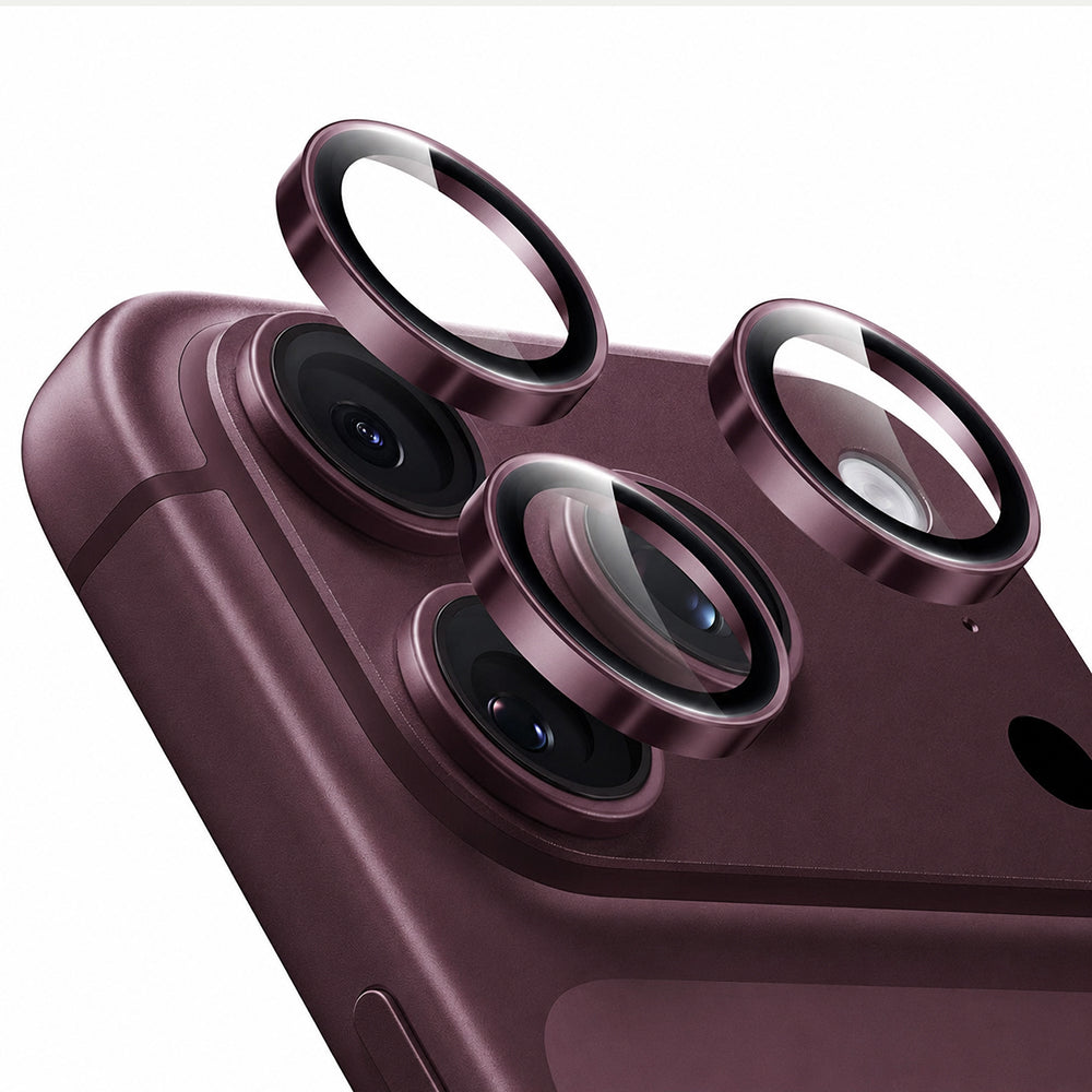 Film de protection pour caméra arrière ESR Armorite pour Apple iPhone 18 Pro / 18 Pro max, Verre trempé, Bordeaux foncé