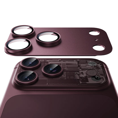 Film de protection pour caméra arrière ESR Armorite Pro pour Apple iPhone 18 Pro Max, Verre trempé, Bordeaux foncé