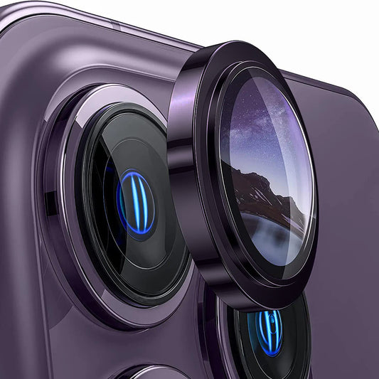 Film de protection pour caméra arrière Lito S+ pour Apple iPhone 14 Pro, Verre trempé, Violet