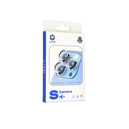 Lito S+ Rear Camera Protective Film for Apple iPhone 14, Tempered Glass, Silver