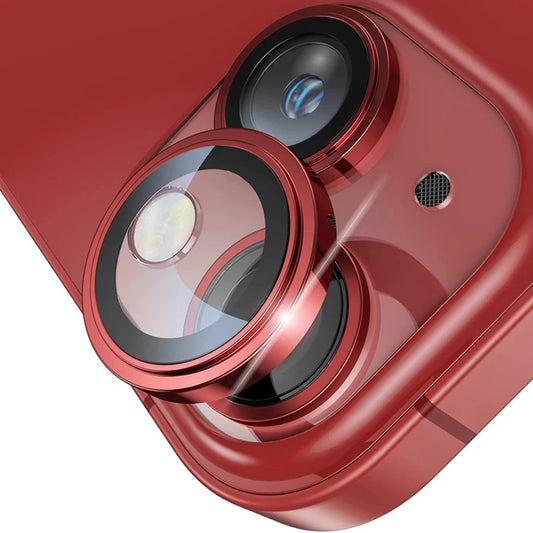 Film de protection pour caméra arrière Lito S+ pour Apple iPhone 14, Verre trempé, Rouge