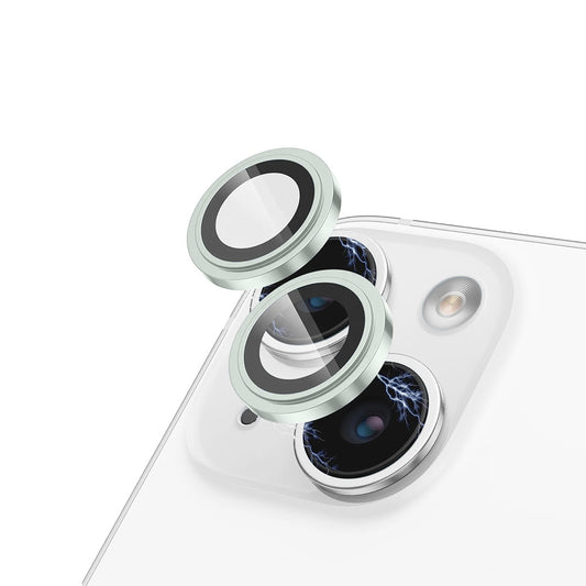 Film de protection pour caméra arrière Lito S+ pour Apple iPhone 15 Plus / 15, Verre trempé, Vert