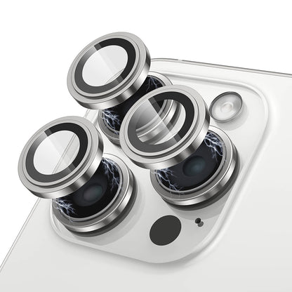 Film de protection pour caméra arrière Lito S+ pour Apple iPhone 15 Pro Max / 15 Pro, Verre trempé, Argenté