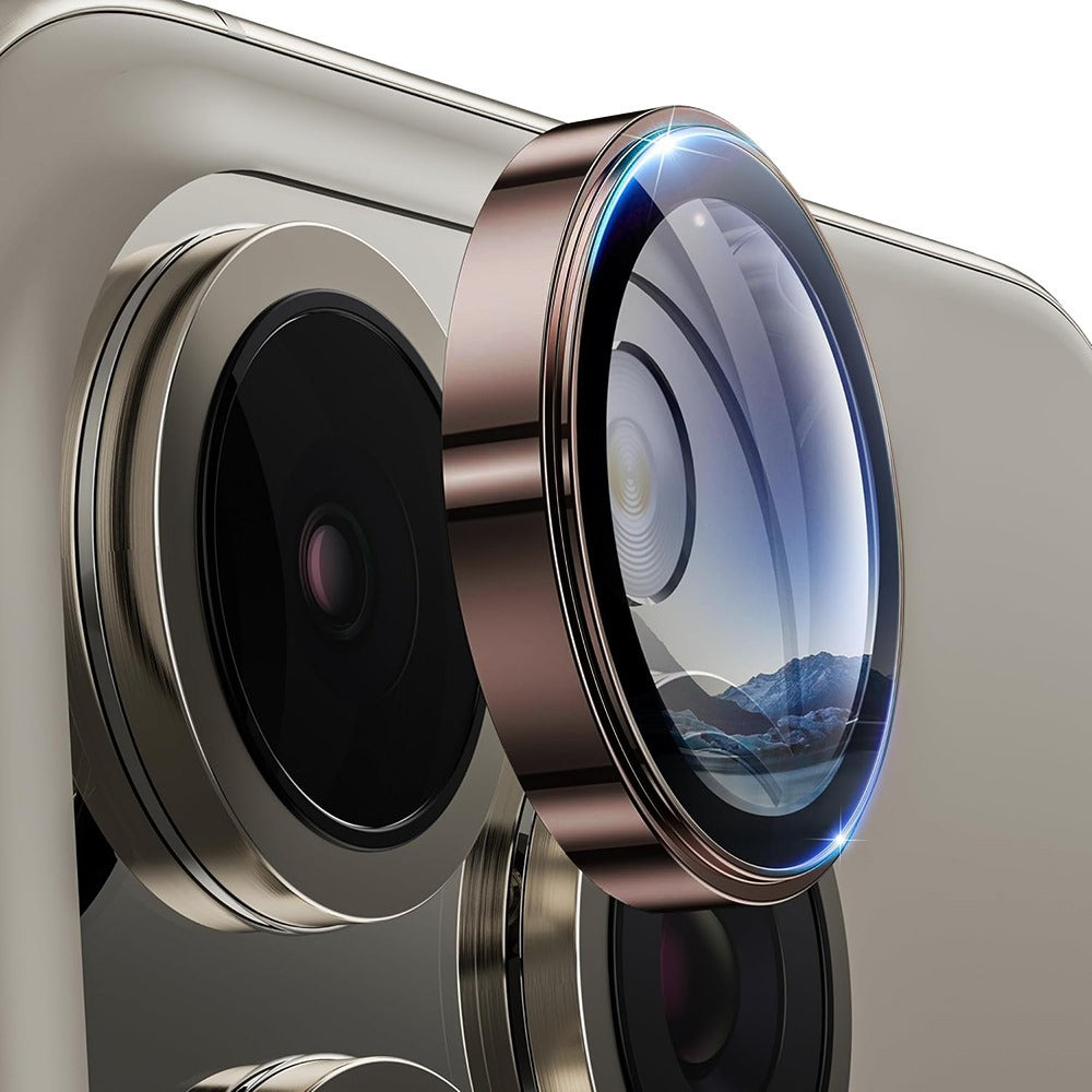 Film de protection pour caméra arrière Lito S+ pour Apple iPhone 16 Pro Max / 16 Pro, Verre trempé, Bronze