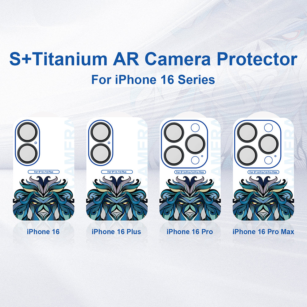Film de protection pour caméra arrière Lito S+ pour Apple iPhone 16 Pro Max / 16 Pro, Verre trempé, Bronze