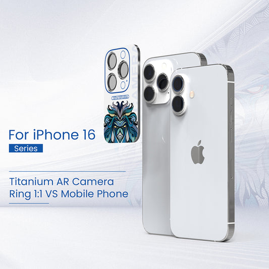 Film de protection pour caméra arrière Lito S+ pour Apple iPhone 16 Pro Max / 16 Pro, Verre trempé, Noir