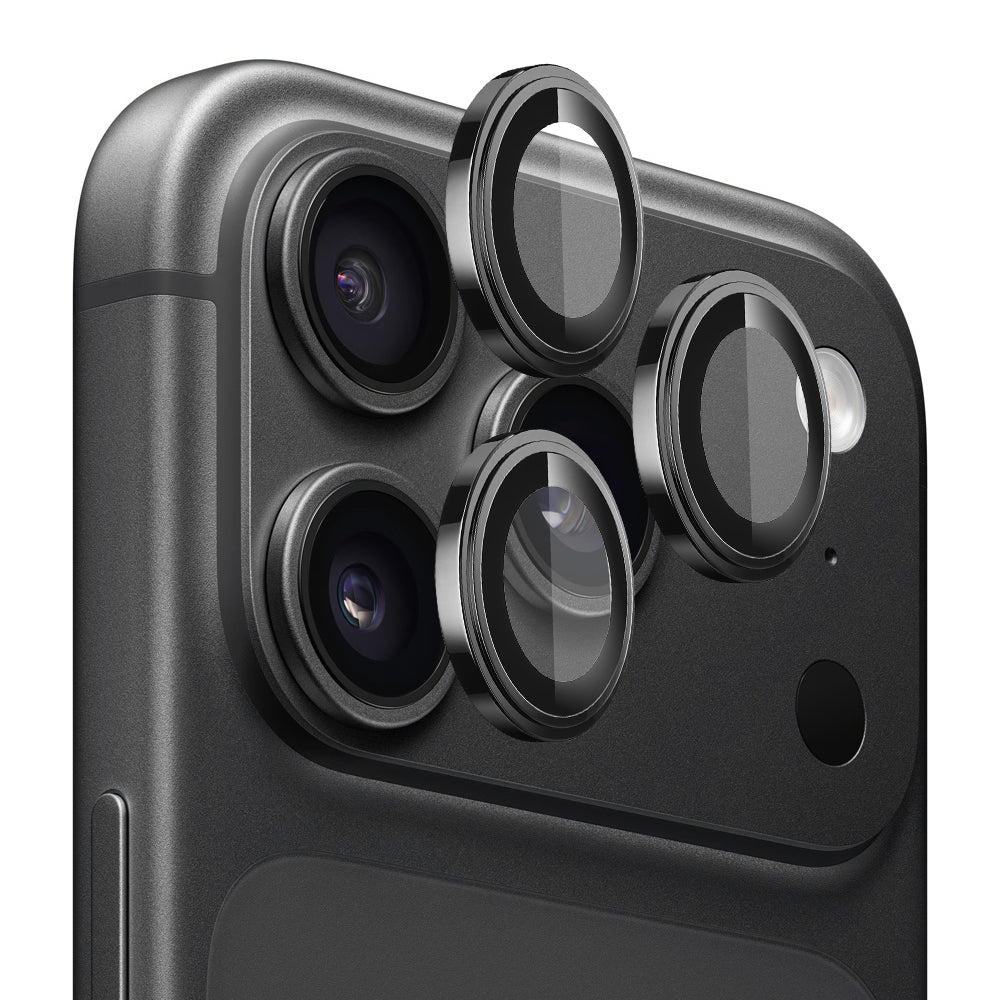 Film de protection pour caméra arrière Lito S+ pour Apple iPhone 18 Pro / 18 Pro Max, Verre trempé, Noir