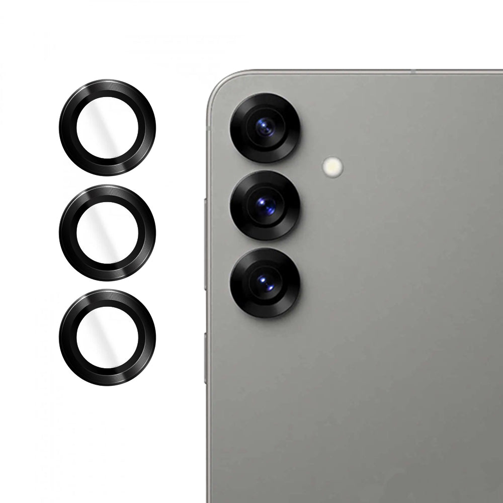 Film de protection pour caméra arrière Lito S+ pour Samsung Galaxy S25+ S936, Verre trempé, Noir