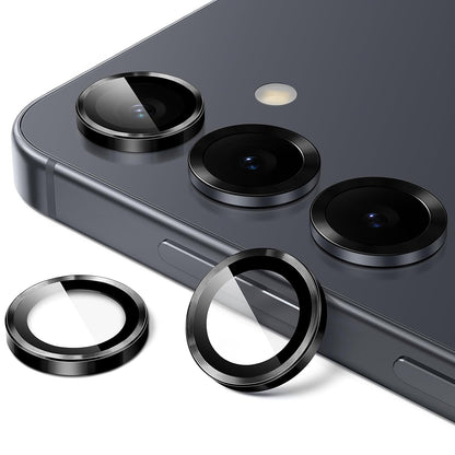 Film de protection pour caméra arrière Lito S+ pour Samsung Galaxy S26 Plus / S26, Verre trempé, Noir.