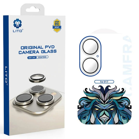 Film de protection Caméra Arrière Lito Titanium AR pour Apple iPhone 17, Verre Trempé, Argenté