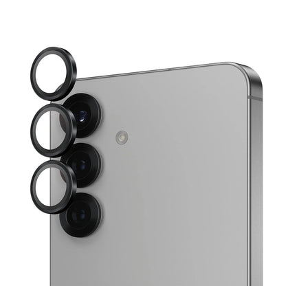 Film de protection Caméra Arrière PanzerGlass Hoops pour Samsung Galaxy S25 S931, Verre Trempé, Noir