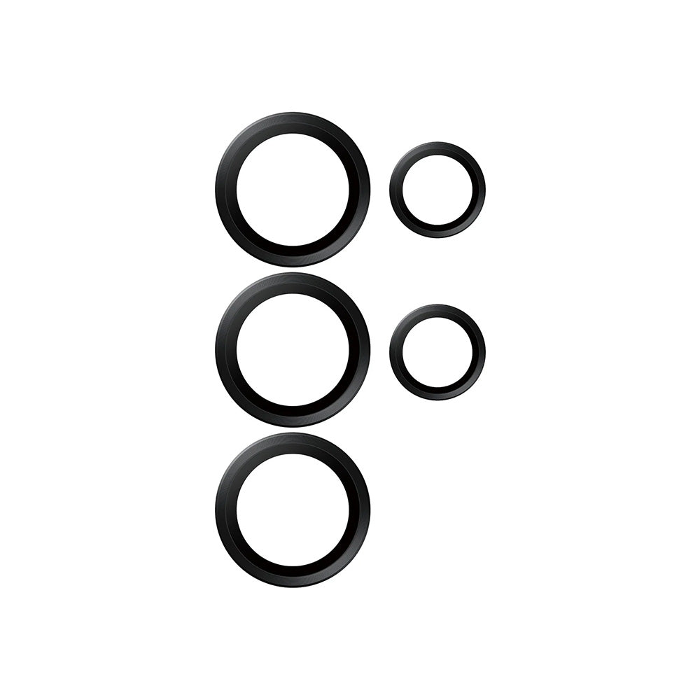 Film de protection Caméra Arrière PanzerGlass Hoops pour Samsung Galaxy S25 Ultra S938, Verre Trempé, Noir