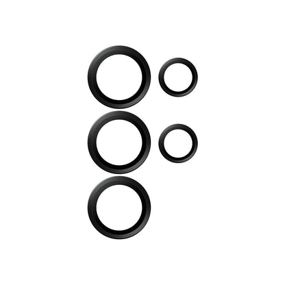 Film de protection Caméra Arrière PanzerGlass Hoops pour Samsung Galaxy S25 Ultra S938, Verre Trempé, Noir