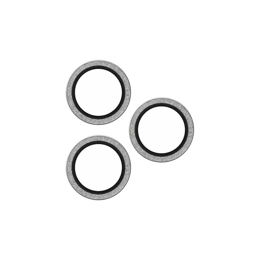 Film de protection pour caméra arrière PanzerGlass Safe. Paillettes pour Apple iPhone 16 Pro Max / 16 Pro, Verre Trempé, Argenté