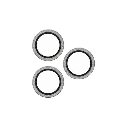 Film de protection pour caméra arrière PanzerGlass Safe. Paillettes pour Apple iPhone 16 Pro Max / 16 Pro, Verre Trempé, Argenté