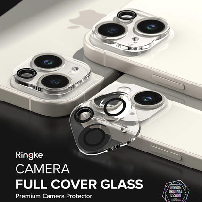 Film de protection pour caméra arrière Ringke pour Apple iPhone 15 Plus / 15, Verre Trempé, Lot de 2 pièces, Transparent