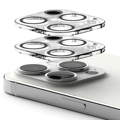 Film de protection pour caméra arrière Ringke pour Apple iPhone 15 Pro Max, Verre Trempé, Lot de 2 pièces, Transparent