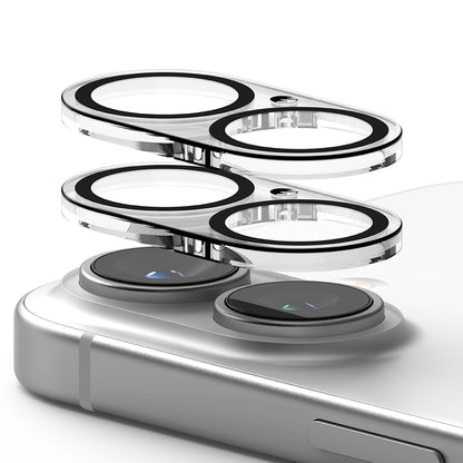 Film de protection pour caméra arrière Ringke pour Apple iPhone 16 Plus / 16, Verre trempé, Lot de 2 pièces, Transparent