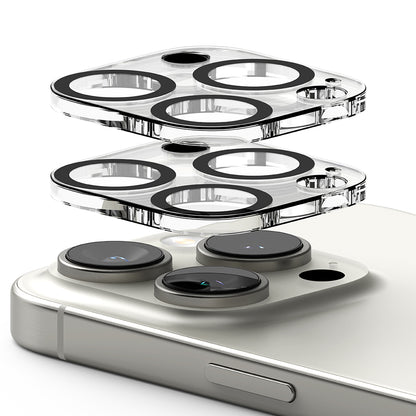 Film de protection pour caméra arrière Ringke pour Apple iPhone 16 Pro Max / 16 Pro, Verre Trempé, Lot de 2 pièces, Transparent