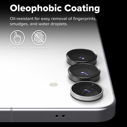 Film de protection pour caméra arrière Ringke pour Samsung Galaxy S25 FE, verre trempé, lot de 2 pièces, noir