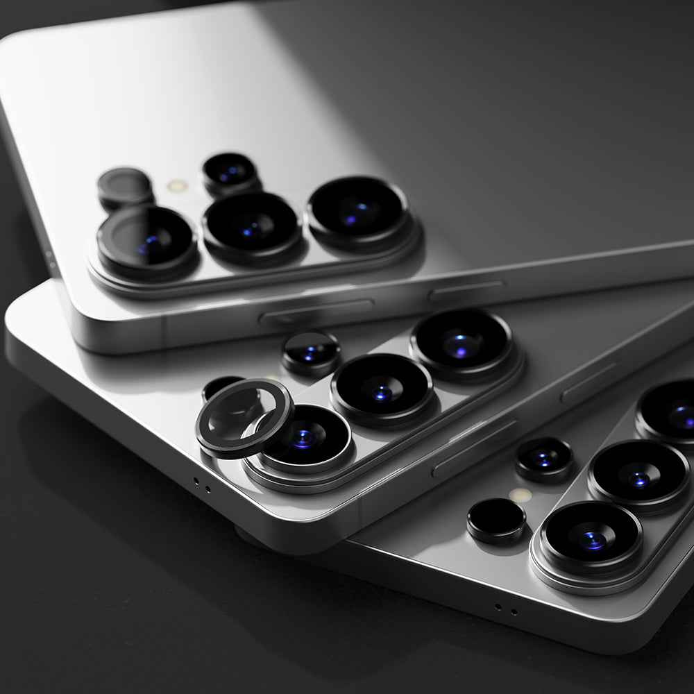 Film de protection Ringke pour caméra arrière Samsung Galaxy S26 Ultra S948, Verre trempé, Lot de 2 pièces, Noir