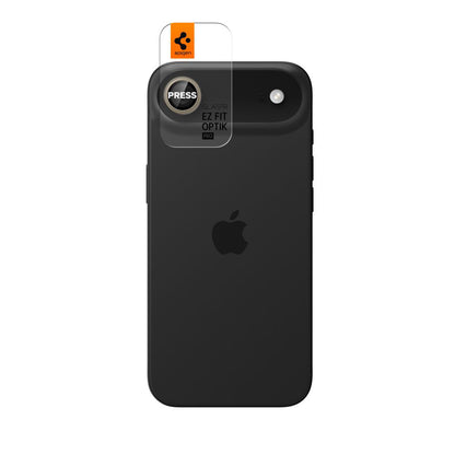 Film de protection pour caméra arrière Spigen GlastR EZ FIT Optik Pro pour Apple iPhone 17 Air, Verre Trempé, Set de 2 pièces, Doré AGL10131