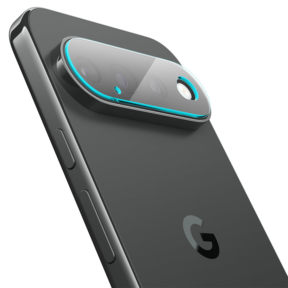 Film de protection pour caméra arrière Spigen GlastR EZ FIT Optik Pro pour Google Pixel 11 Pro, Verre trempé, Lot de 2 pièces, Noir AGL11484