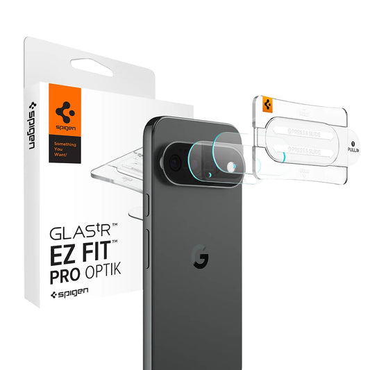 Film de protection pour caméra arrière Spigen GlastR EZ FIT Optik Pro pour Google Pixel 11 Pro XL, Verre trempé, Lot de 2 pièces, Transparent AGL11489