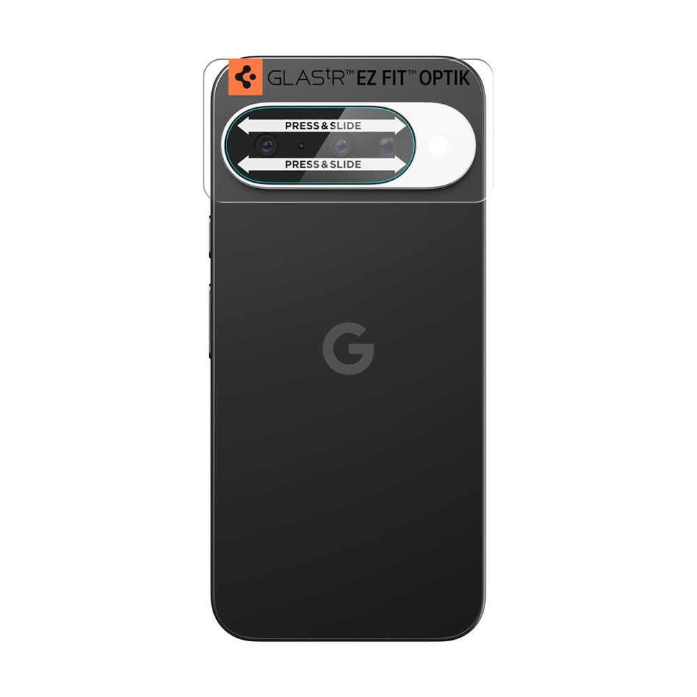 Film de protection pour caméra arrière Spigen GlastR Optik pour Google Pixel 10, Verre trempé, Lot de 2 pièces, Transparent AGL09661