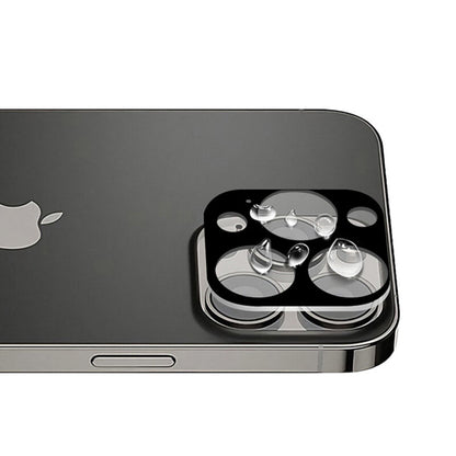 Techsuit Rear Camera Protective Film for Apple iPhone 13 Pro Max / 13 Pro, Tempered Glass, Black