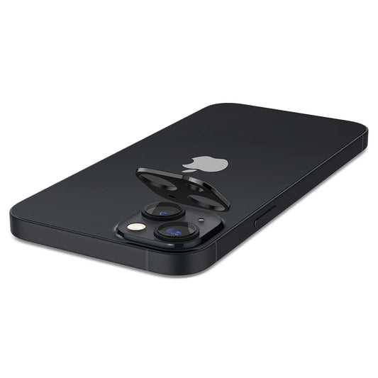 Film de protection pour caméra arrière Techsuit pour Apple iPhone 14 Plus / 14, Verre trempé, Noir