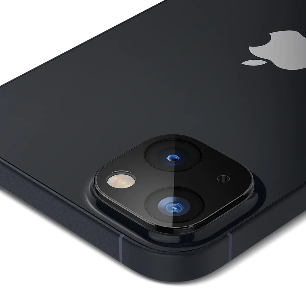 Film de protection pour caméra arrière Techsuit pour Apple iPhone 14 Plus / 14, Verre trempé, Noir