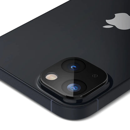 Film de protection pour caméra arrière Techsuit pour Apple iPhone 14 Plus / 14, Verre trempé, Noir