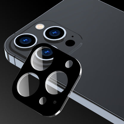 Film de protection pour caméra arrière Techsuit pour Apple iPhone 15 Pro Max / 15 Pro, Verre trempé, Noir