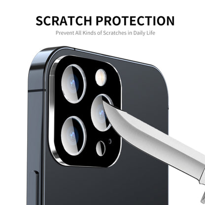 Film de protection pour caméra arrière Techsuit pour Apple iPhone 15 Pro Max / 15 Pro, Verre trempé, Noir
