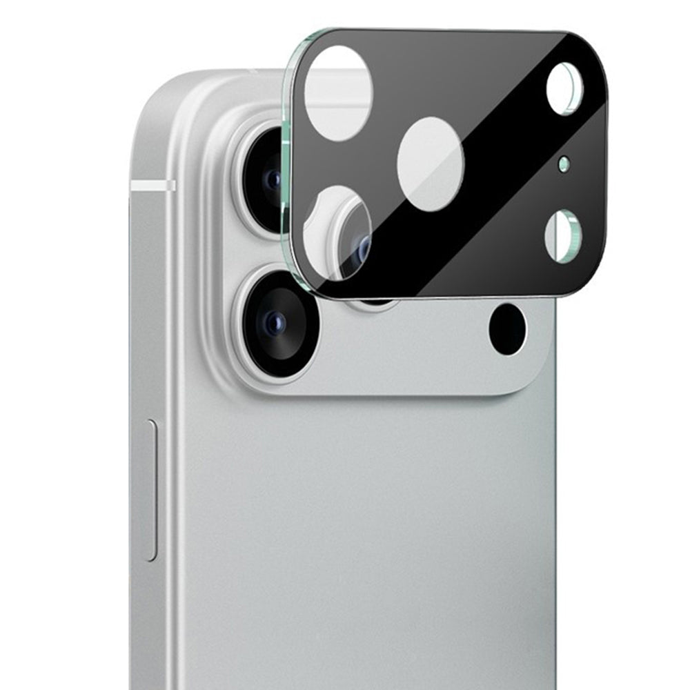 Film de protection pour caméra arrière Techsuit pour Apple iPhone 17 Pro Max, Verre Trempé, Noir