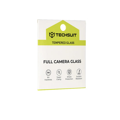 Film de protection pour caméra arrière Techsuit pour Apple iPhone 17 Pro Max, Verre Trempé, Noir